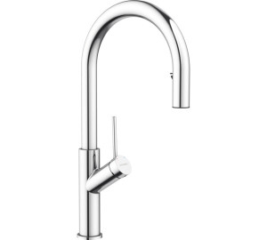 Grifo de cocina monomando con caño extraible Cromado